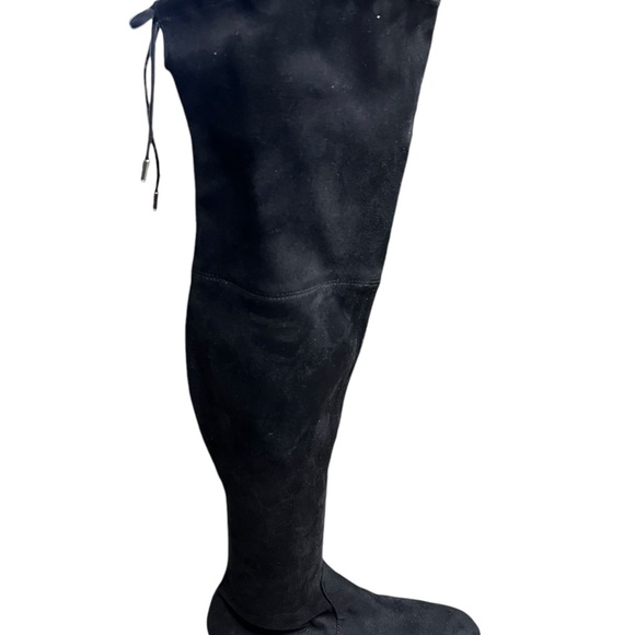 Marc Fisher Humor 2 Faux Suede Over-The-Knee Boots Black Size 8.5 Flat OTK - Picture 3 of 8